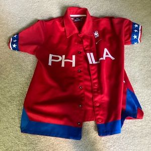 Sixers warmup jacket youth medium